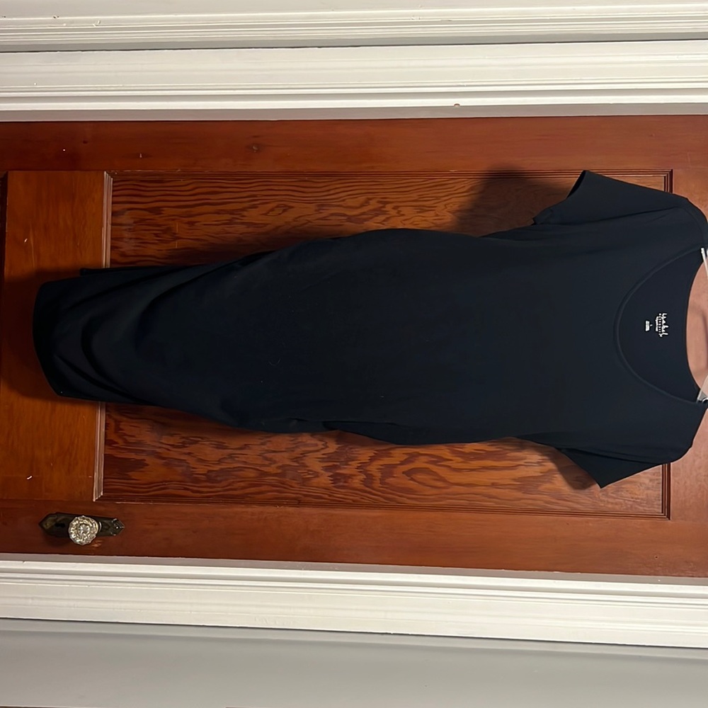 Black ankle maternity dress